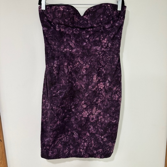 Cherry Twist Shop Dresses & Skirts - Cherry Twist Shop Handmade Sheath Dress Womens 14 Purple Batik Floral Rockabilly